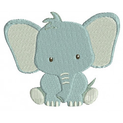 Stickdatei - Dschungeltiere Elefant